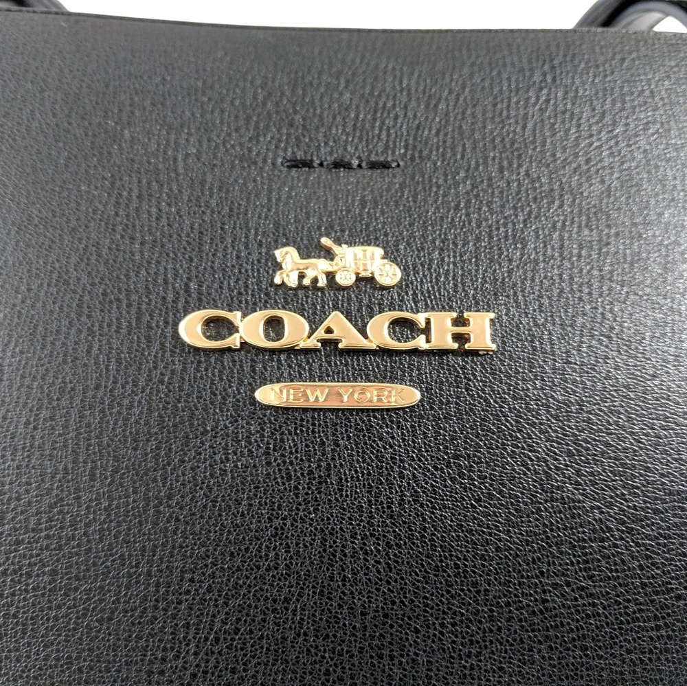 Coach F31535 Black Leather Tote - Picture 5 of 6